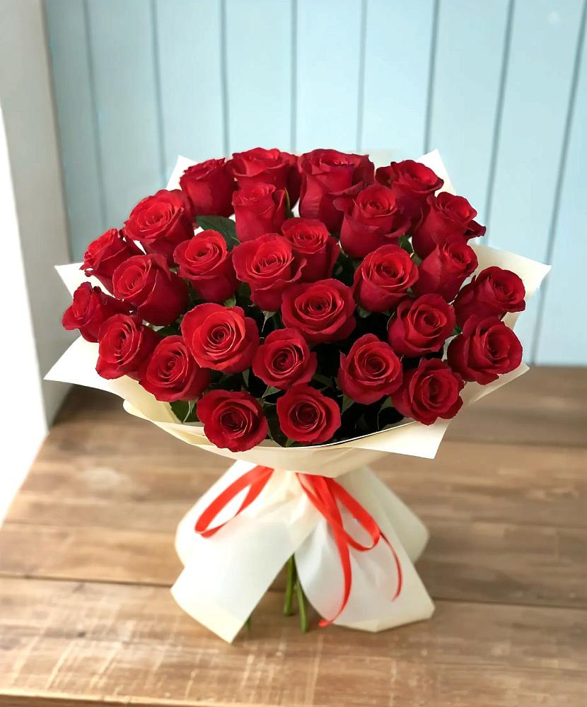 Букет 29 Красных роз в Чесноковка