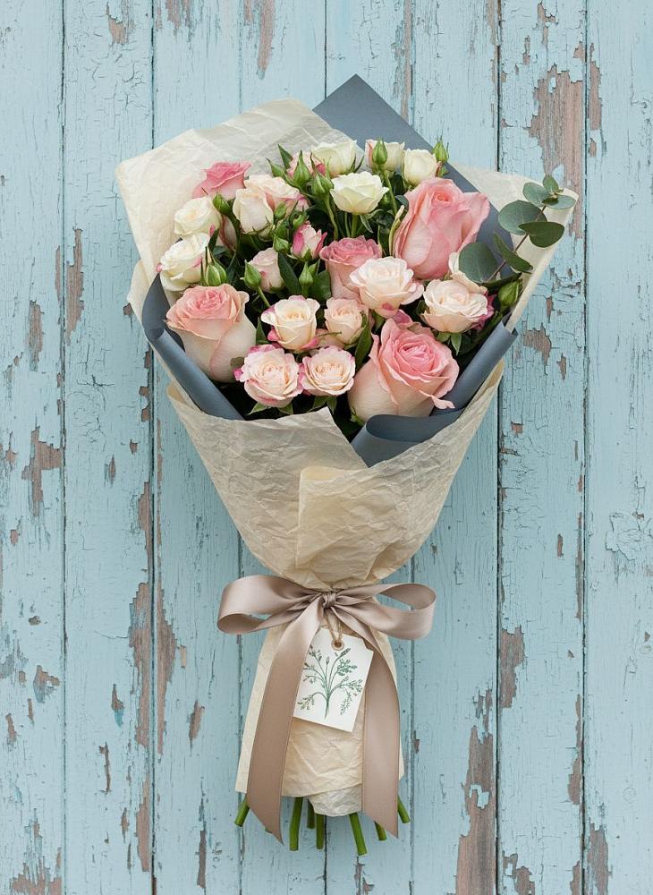 Букет цветов из: Розы в Чесноковка