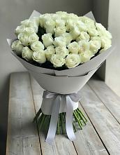 Букет 35 Белых роз #REPLACE_PRED# Чесноковка