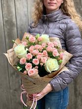 Букет цветов из:  Розы в Чесноковка