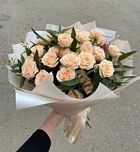 Букет Кремовые розы Латте в Чесноковка