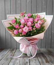 Букет Розовый кустик #REPLACE_PRED# Чесноковка