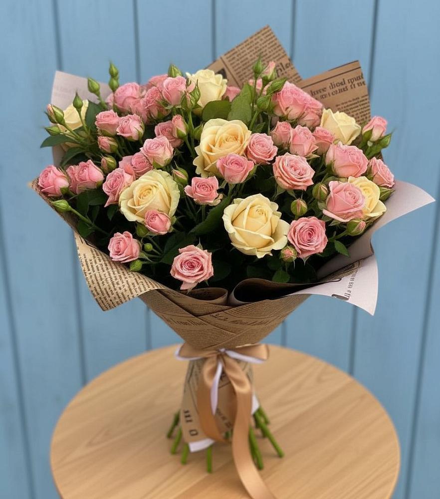 Букет цветов из: Розы в Чесноковка