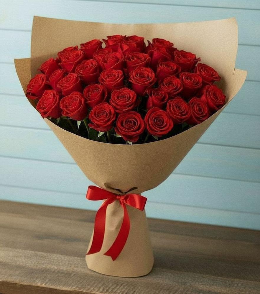 Букет Красные розы Милано в Чесноковка