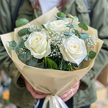 Букет цветов из:  Розы в Чесноковка