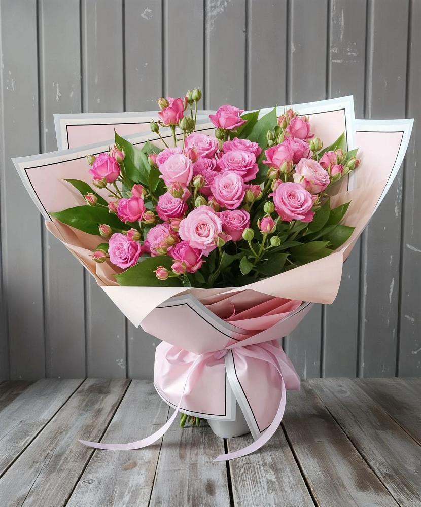 Букет Розовый кустик в Чесноковка