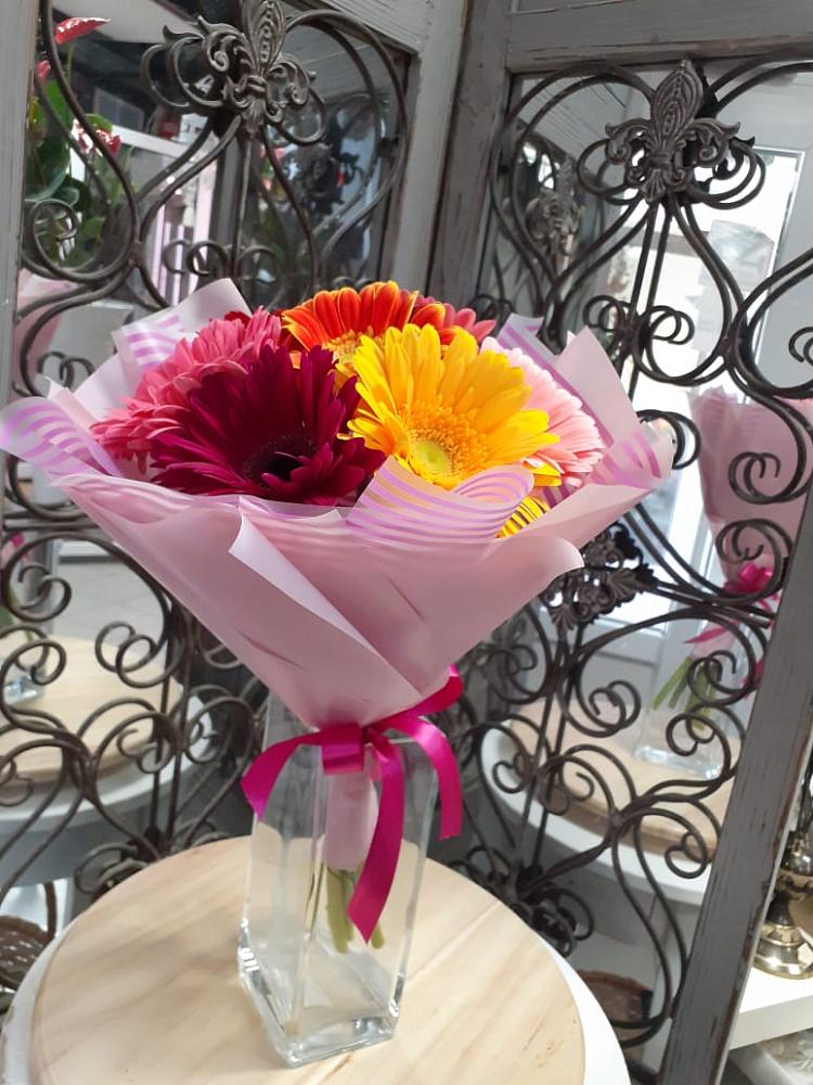 Букет цветов из: Герберы в Чесноковка