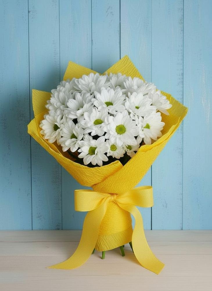 Букет цветов из: Хризантемы в Чесноковка