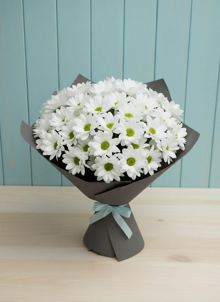 Букет цветов из: Хризантемы в Чесноковка