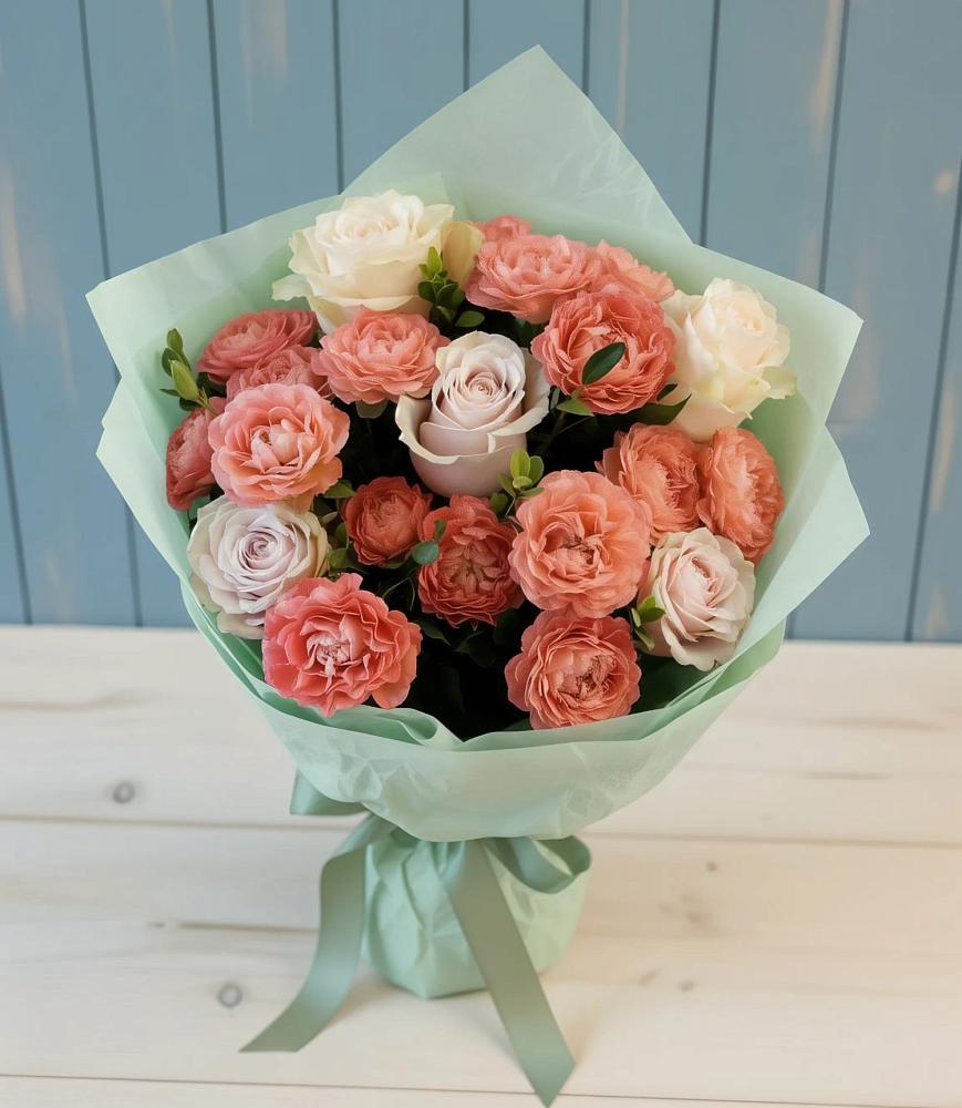 Букет цветов из: Розы в Чесноковка