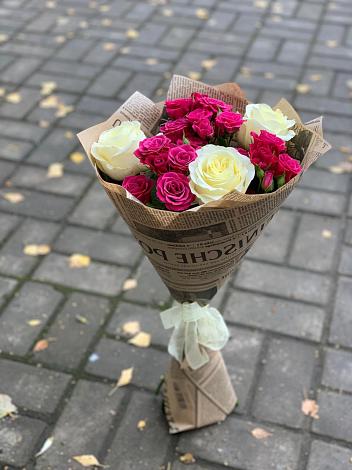 Букет цветов из: Розы в Чесноковка