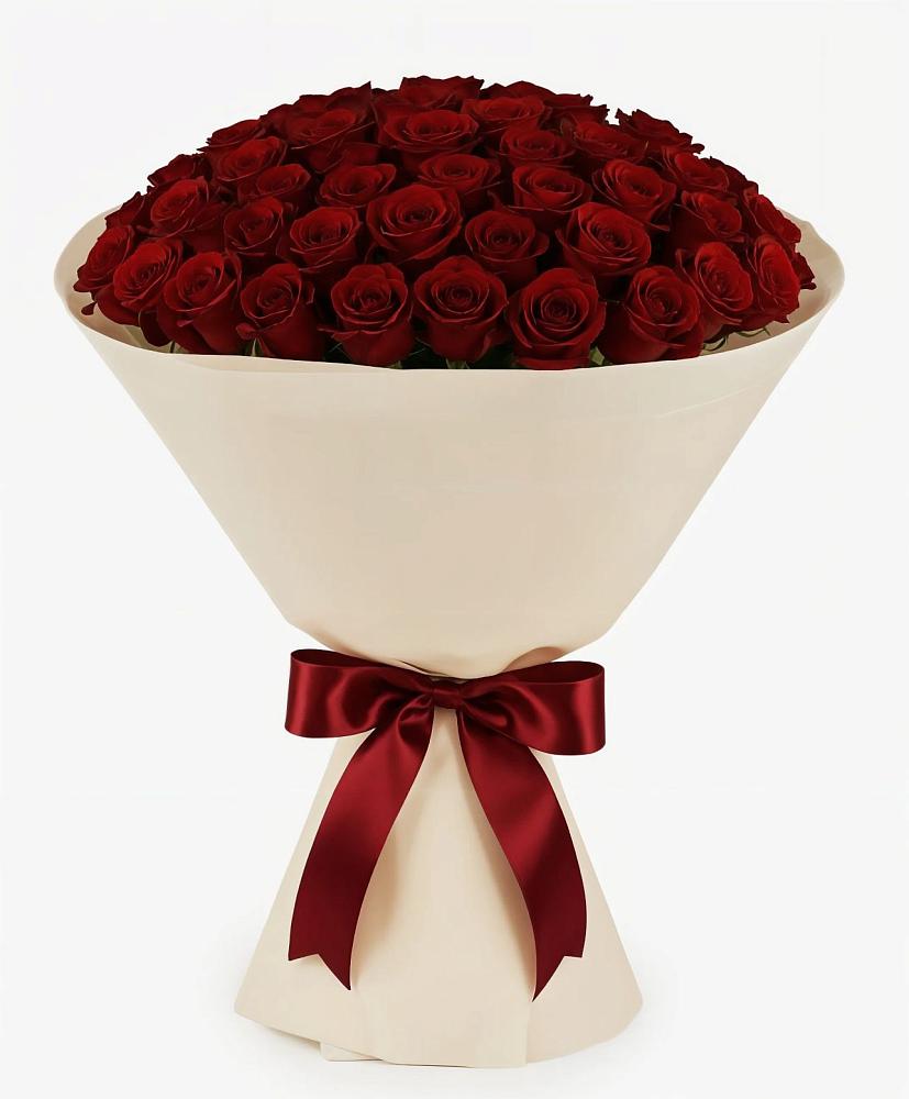 Букет 101 Бордовая роза Блэк Бакарра в Чесноковка