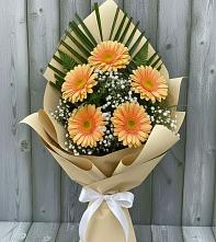 Букет цветов из:  Герберы #REPLACE_PRED# Чесноковка
