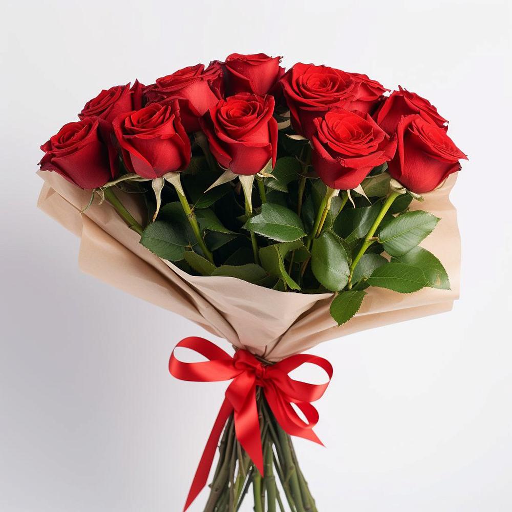 Букет 11 Красных роз Эдлесс Лав в Чесноковка