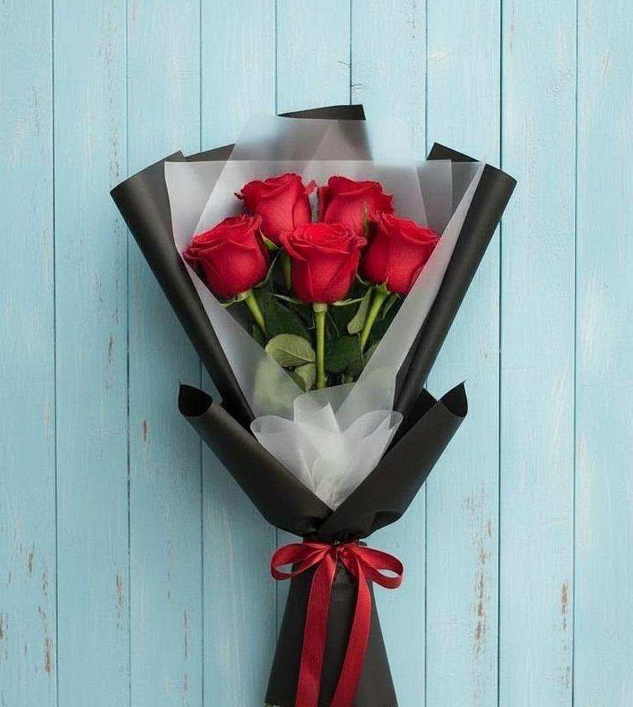 Букет цветов из: Розы в Чесноковка