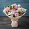 Букет цветов из: Хризантемы, Альстромерии и Розы в Чесноковка